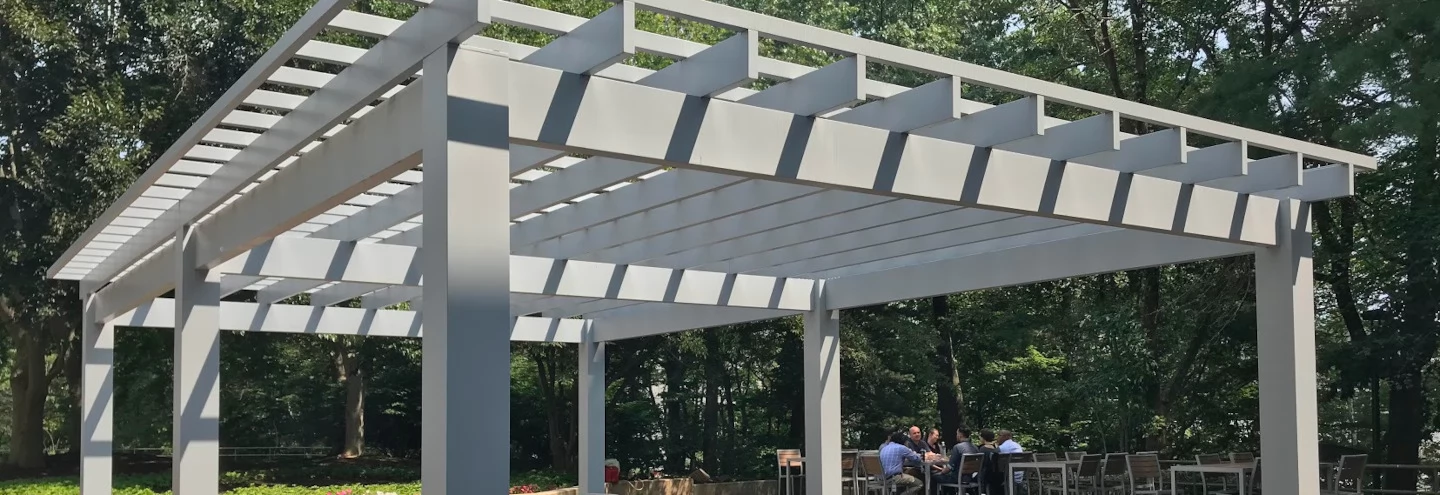 Modern fiberglass pergola