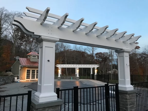 Fiberglass colonnade